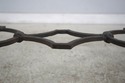74416: Wrought Iron Base Glass Top Coffee Table