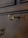 F74497: Antique English Mahogany 4 Drawer Bachelor