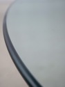 L74474: Hollywood Regency Brass & Round Glass Pede