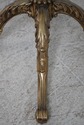 L74474: Hollywood Regency Brass & Round Glass Pede