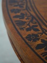 L74477: BAKER Burlwood Round Inlaid Center Table