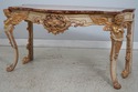 74123: Antique Italian Rococo Marble Top Console T