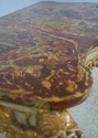 74123: Antique Italian Rococo Marble Top Console T