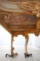 74123: Antique Italian Rococo Marble Top Console T