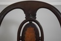 F74495: English Victorian Woven Rush Seat Open Arm