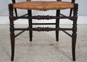 F74495: English Victorian Woven Rush Seat Open Arm