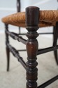 F74495: English Victorian Woven Rush Seat Open Arm