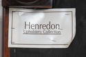 74484: HENREDON Mahogany Large Tufted Leather Otto