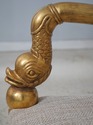 74489: Pair Of Neoclassical Gilt Gold Dolphin Open