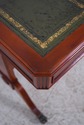 74412: English Leather Top Yew Wood Writing Desk