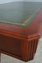 74412: English Leather Top Yew Wood Writing Desk