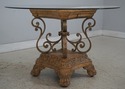 LF74107: ELLO Round Glass Top Pedestal Table
