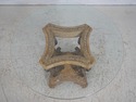 LF74107: ELLO Round Glass Top Pedestal Table