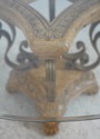 LF74107: ELLO Round Glass Top Pedestal Table