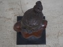 L74485: E. VALLANIS 19th Century Bronze Bust Of Wo