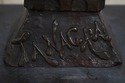 L74485: E. VALLANIS 19th Century Bronze Bust Of Wo