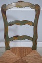 F74544: French Country Woven Seat Ladder Back Chai