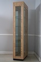 74436: Burl Ash Campaign Curio Cabinet by DREXEL H