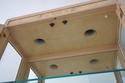 74436: Burl Ash Campaign Curio Cabinet by DREXEL H