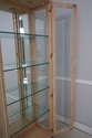74436: Burl Ash Campaign Curio Cabinet by DREXEL H