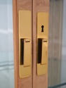 74436: Burl Ash Campaign Curio Cabinet by DREXEL H