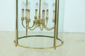 F32188EC: Large 12 Light Round Brass & Bowed Glass