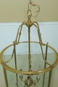 F32188EC: Large 12 Light Round Brass & Bowed Glass