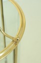 F32188EC: Large 12 Light Round Brass & Bowed Glass