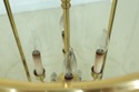 F32188EC: Large 12 Light Round Brass & Bowed Glass