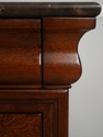 74526: ETHAN ALLEN Empire Style Marble Top 4 Drawe