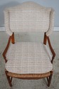 L74537: French Country Woven Seat Arm Chair