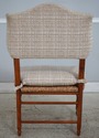 L74537: French Country Woven Seat Arm Chair