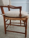 L74537: French Country Woven Seat Arm Chair