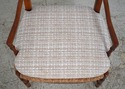 L74537: French Country Woven Seat Arm Chair
