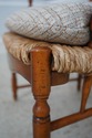 L74537: French Country Woven Seat Arm Chair