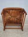 L74537: French Country Woven Seat Arm Chair