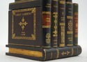 LF74378: MAITLAND SMITH Leather Faux Books Lamp