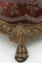 F74524: Pair Of CASTILIAN Bronze & Porcelain Lamps