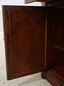 74142: HENREDON Burl Walnut Curio Cabinet Banded S