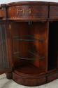 74142: HENREDON Burl Walnut Curio Cabinet Banded S