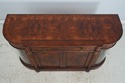 74142: HENREDON Burl Walnut Curio Cabinet Banded S