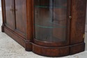 74142: HENREDON Burl Walnut Curio Cabinet Banded S