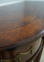 74142: HENREDON Burl Walnut Curio Cabinet Banded S