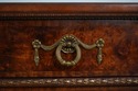 74142: HENREDON Burl Walnut Curio Cabinet Banded S