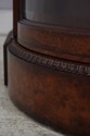 74142: HENREDON Burl Walnut Curio Cabinet Banded S