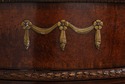 74142: HENREDON Burl Walnut Curio Cabinet Banded S