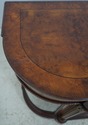 74142: HENREDON Burl Walnut Curio Cabinet Banded S