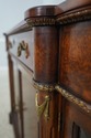 74142: HENREDON Burl Walnut Curio Cabinet Banded S