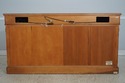 74142: HENREDON Burl Walnut Curio Cabinet Banded S