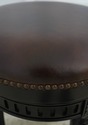 74343: Set Of 4 FRONTGATE Leather Counter Stools